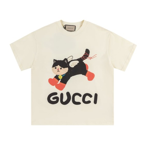 Gucci Early Spring Collection High-Weight Short-Sleeve